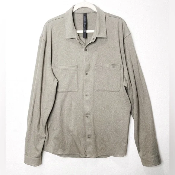 Lululemon Soft Knit Long Sleeve Overshirt Size XXL Gray